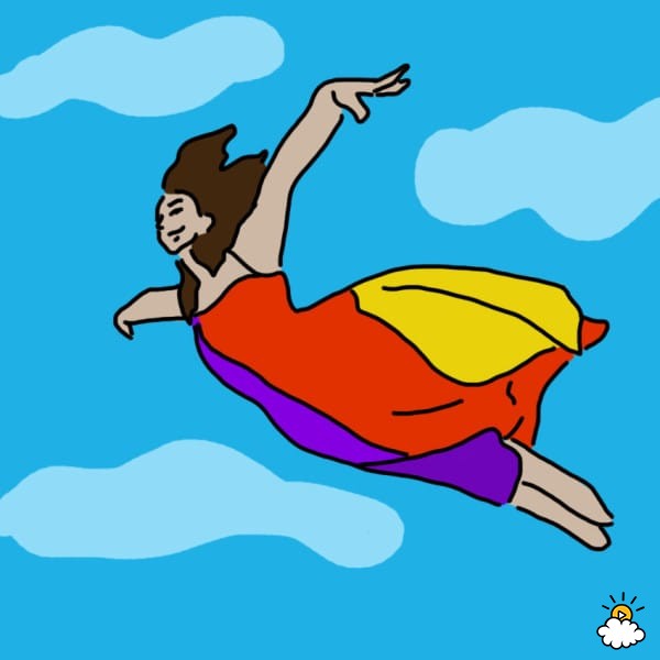 飛ぶ